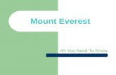 Mount Everest Project by Maddi