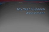 Carvers Year 6 Speech Assessment