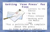 Getting 'Free Press' for Free
