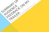 Question 3  summary of trailer audience feedback