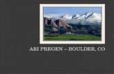 Ari Pregen - Boulder, CO