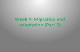 Week 9 migration and adaptation part 2 2012