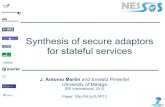 Synthesis of Secure Adaptors