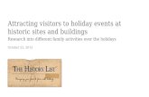 Attracting visitors to holiday events at historic sites and buildings--Research on interests