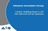 Six Sigma Project on Controlling Rubbing Issues in LSA 442-160 KVA 410 HP Machine