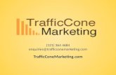 Traffic Cone Marketing Brand Establisher PowerPoint