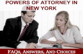 Powers of Attorney in New York