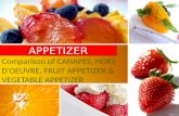 Comparison of Different Types of Appetizers