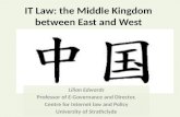 IT law : the middle kingdom between east and West