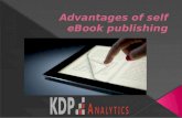Advantages of self eBook publishing