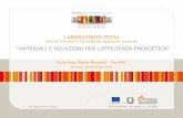 Materiali e soluzioni per l'efficienza energetica - Tecnopolo Faenza
