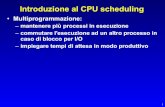 Sistemi Operativi: CPU Scheduler - Lezione 09