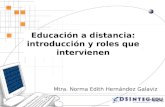 Educación a Distancia: Introducción y Roles