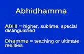 Intro to Abhidhamma