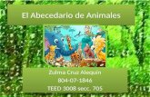 El abecedario en animales