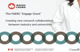 NSERC Engage Grant