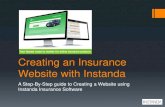 Creating a Website with Instanda Insurance Software