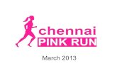 Chennai Pink Run March 2013