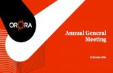 Orora group 2014 AGM presentation slides ASX release