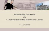 Assemblée Générale de l'association des Maires du Loiret