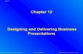 Designing and delivering business presentations