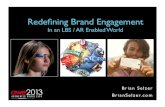 Redefining Brand Engagement in an LBS / AR Enabled World