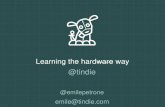 Learning the Hardware Way - Emile Petrone
