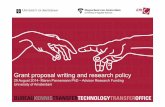 1. Grant Proposal Writing & Research Policy - Maren Pannemann (UvA)