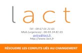 Gestion de conflits liés au changement - web-conférence de LACT