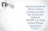 Improvement of Phase Noise Compensation for Coherent OpticalOFDM via Data Aided Phase Equalizer
