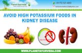 Avoid High Potassium Foods in CKD ( Chronic Kidney Disease)