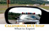 California dui stop what to expect