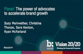 Panel: The power of advocates to accelerate brand growth