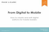 How to create & edit digital editions for mobile readers