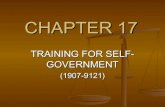 Training for Self Government