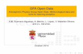 Atmospheric Physics Group Open Data (GFA Open Data): Meteorological data and tools for learning analytics