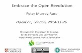 Embrace the Open Revolution
