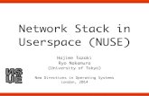 NUSE (Network Stack in Userspace) at #osio