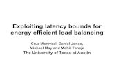 Exploiting latency bounds for energy efficient load balancing