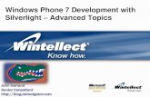 NE Code Camp 14 - Advanced Windows Phone 7 Development with Silverlight