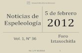 Noticias de espeleología 20120205