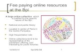 Fee paying online resources at the Bpi