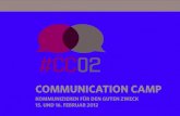Das Communication Camp auf dem Barcamp Rhein-Main 2012