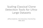 Scaling classical clone detection tools for ultra large datasets