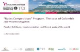 TCI 2014 “Rutas Competitivas” Program. The case of Colombia