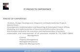 IT PROJECTS EXPERIENCE