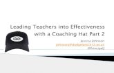 Leading teachers into effectiveness with a coaching hat part 2
