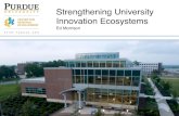 Strengthening University Innovation Ecosystems