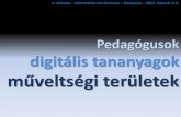 Pedagógusok - digitális tananyagok - műveltségi területek