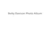 Betty davison photo album